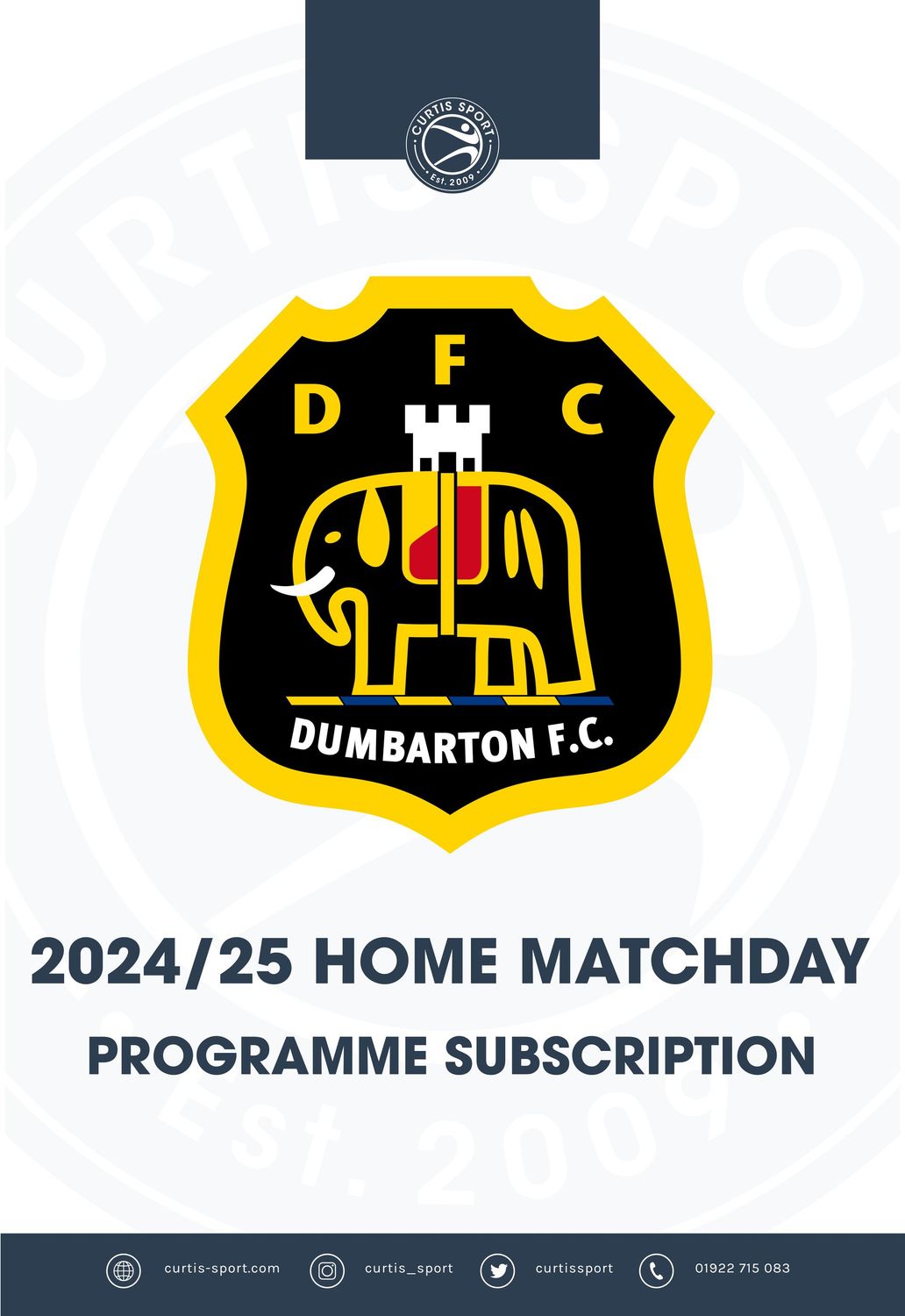 Dumbarton FC 2024/25 Home Subscription