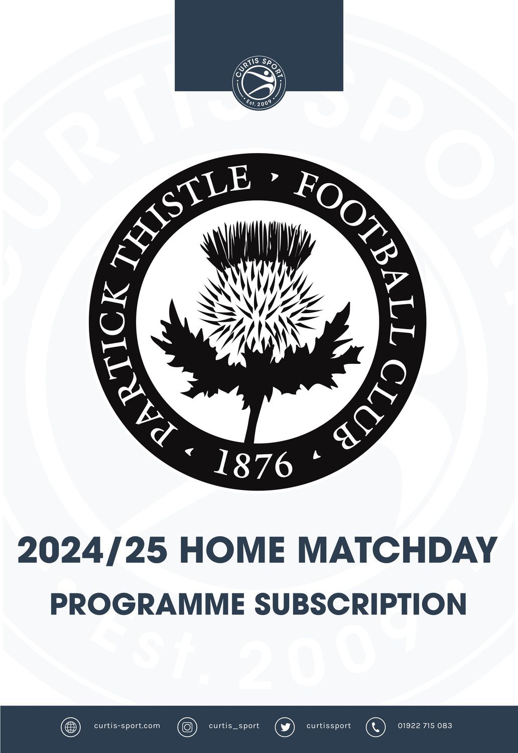 Partick Thistle 2024/25 Home Subscription