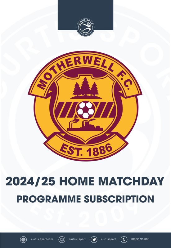 Motherwell FC 2024/25 Home Subscription