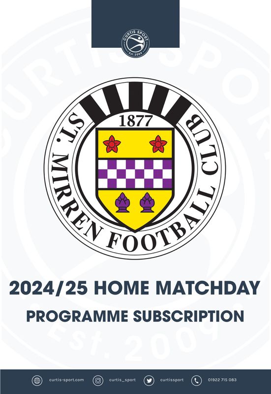 St Mirren 2024/25 Home Subscription