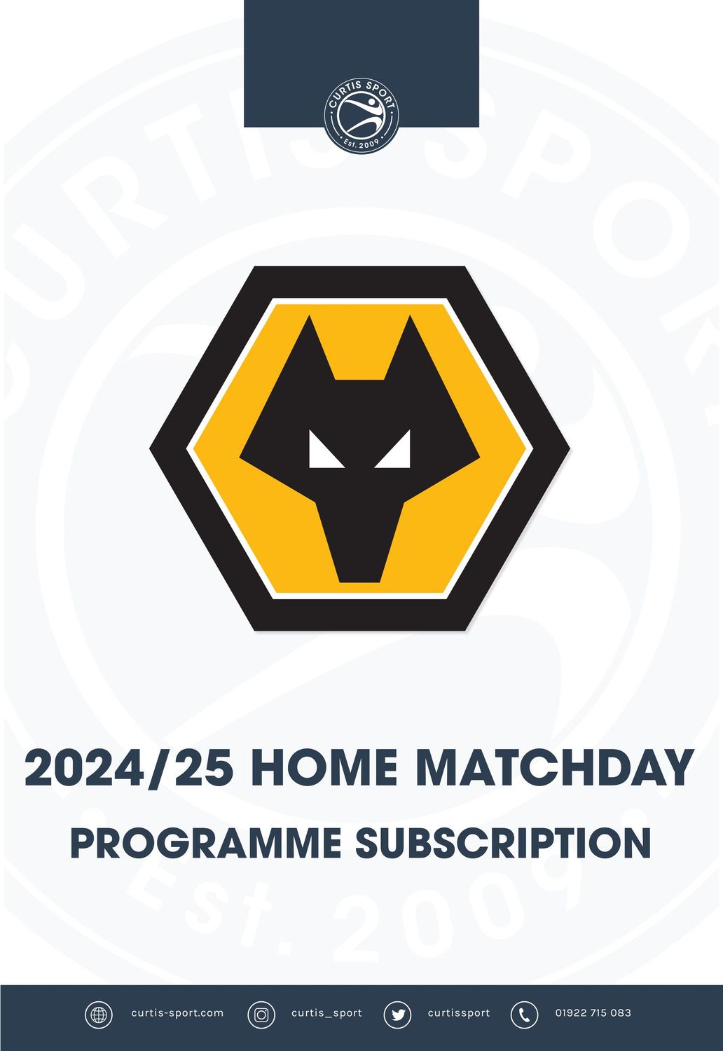 Wolverhampton Wanderers 2024/25 Home Subscription