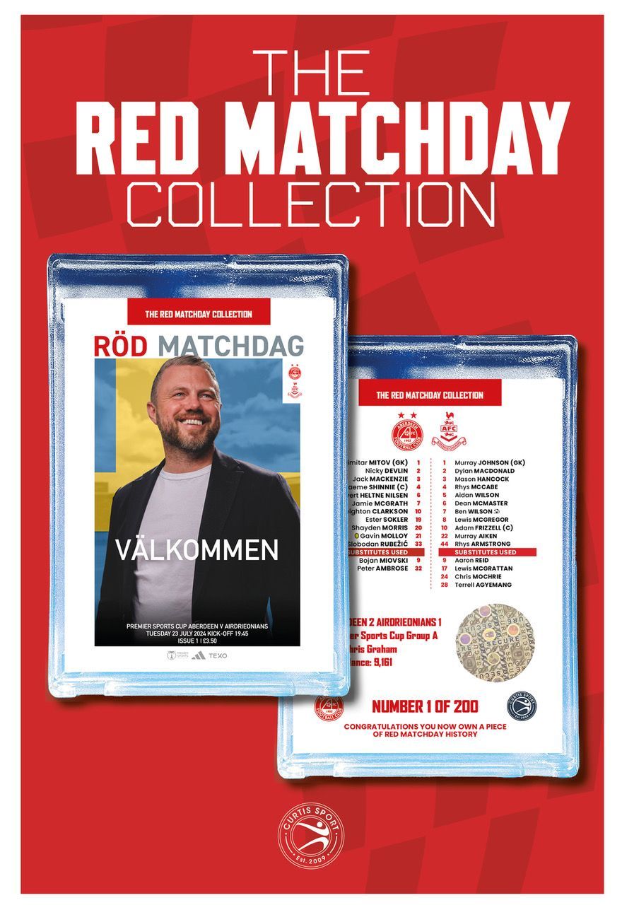 THE RED MATCHDAY COLLECTION - #1 v Airdrieonians