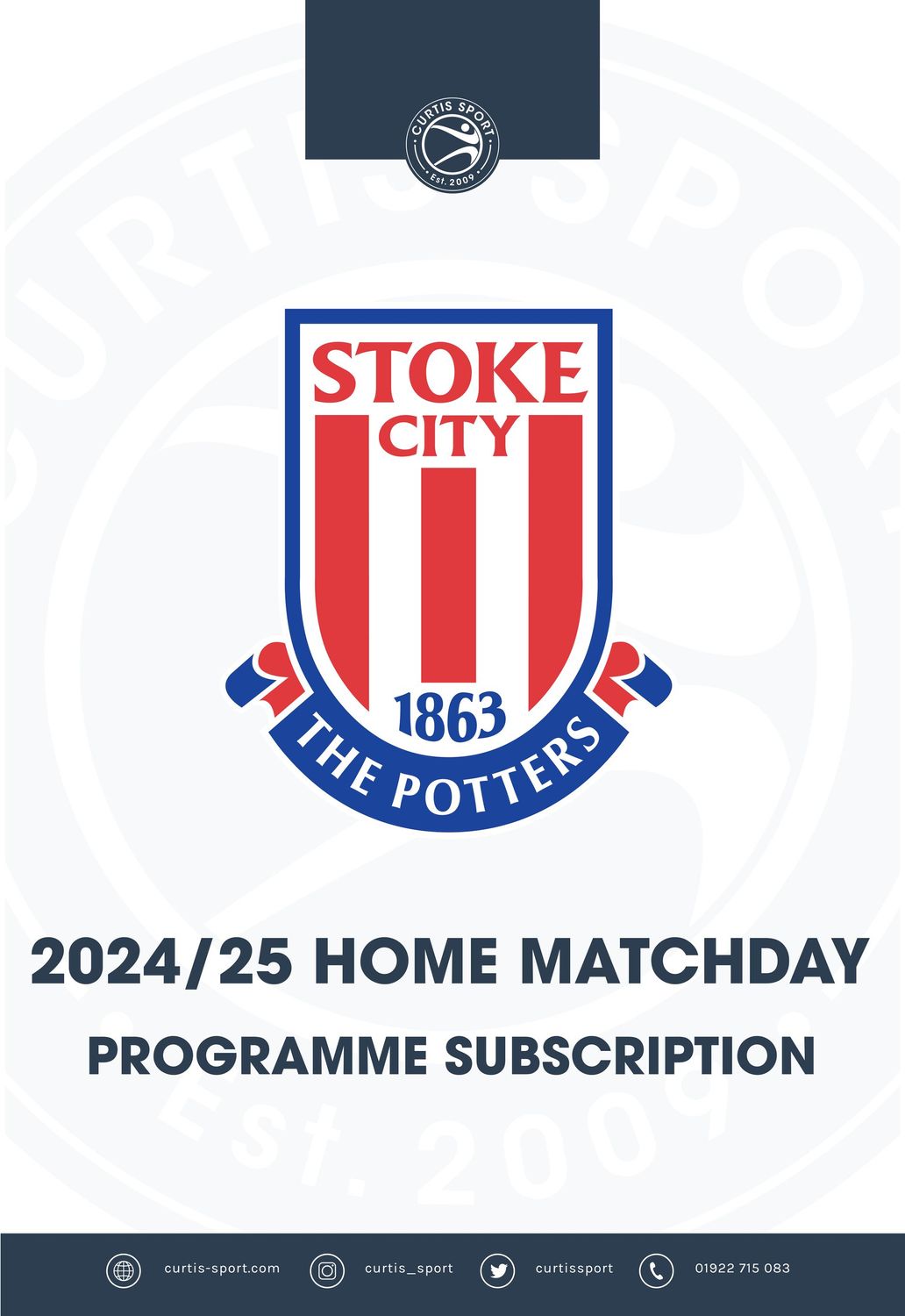 Stoke City 2024/25 Home Subscription