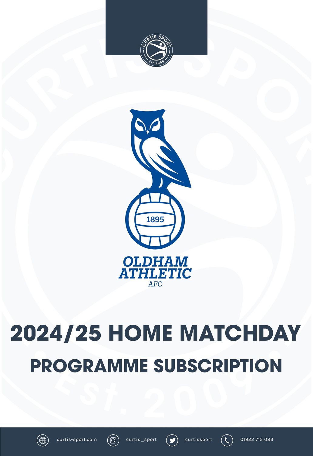 Oldham Athletic 2024/25 Home Subscription