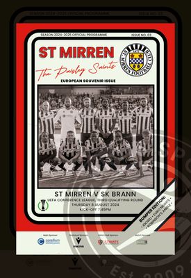 St Mirren v Brann - 08/08/24