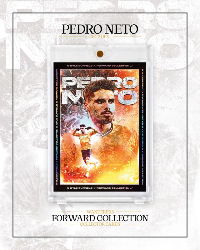 No.2 Pedro Neto - Wanderers Forward Collection by Kyle Duffield