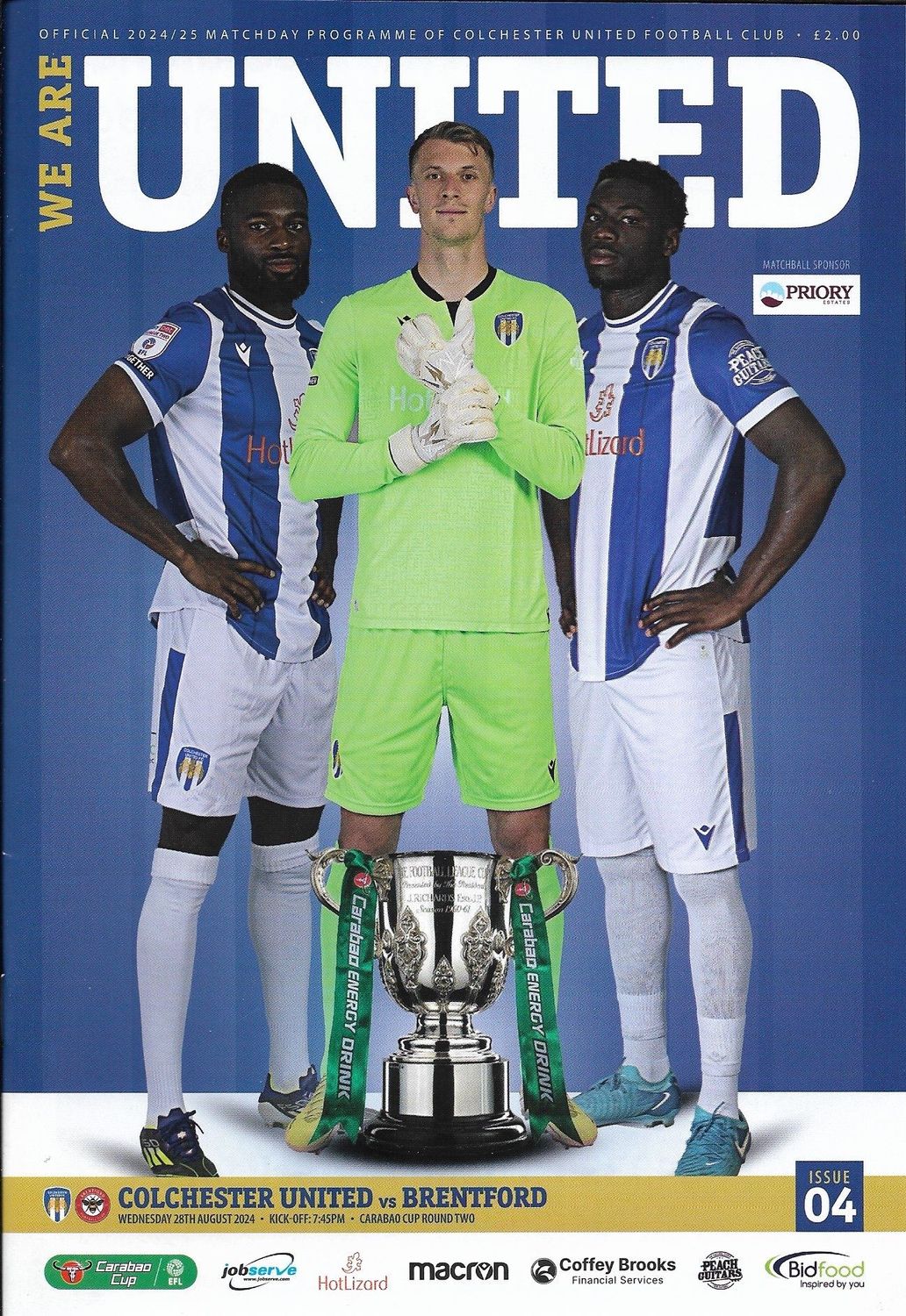 Colchester United v Brentford - 28/08/24