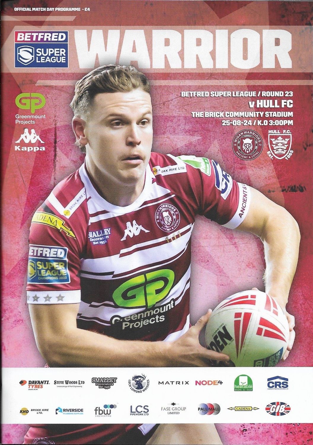 Wigan Warriors v Hull FC - 25/08/24