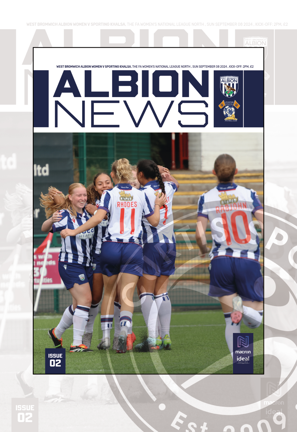 West Bromwich Albion Women v Sporting Khalsa Women  - 08/09/24