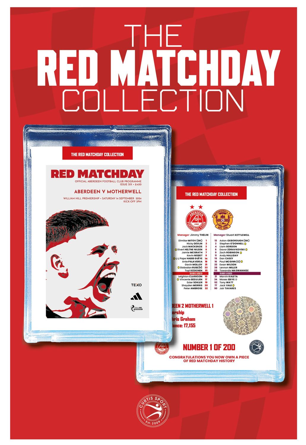 THE RED MATCHDAY COLLECTION - #6 v Motherwell