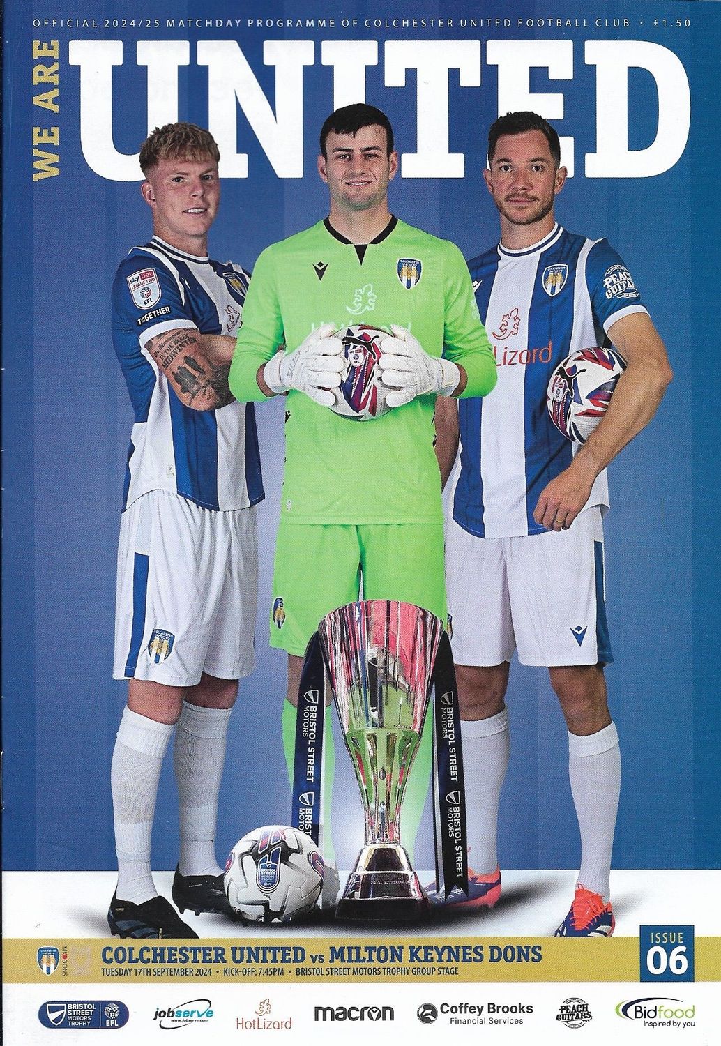 Colchester United v MK Dons - 17/09/24