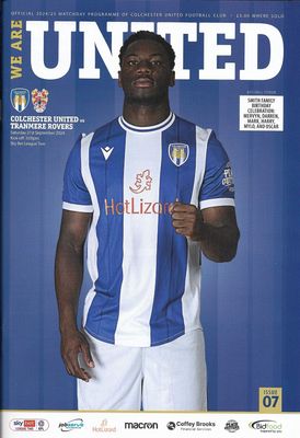 Colchester United v Tranmere Rovers - 21/09/24