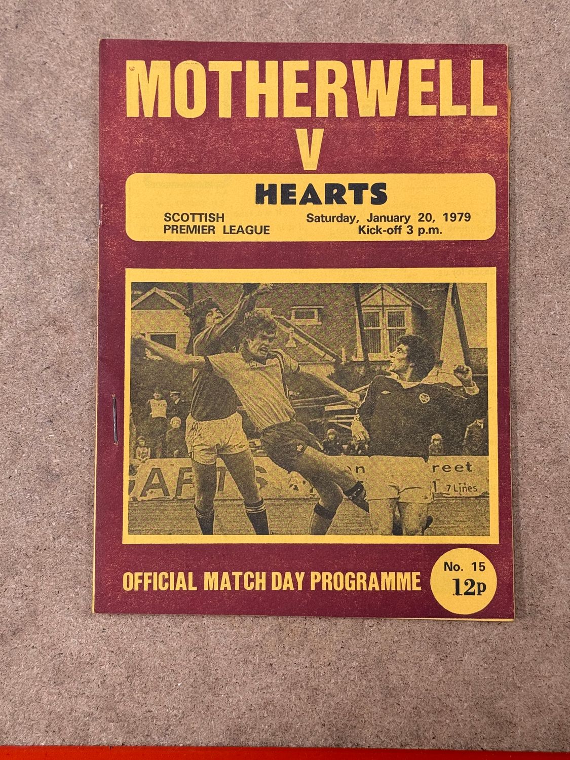 Motherwell v Hearts - 20/1/79
