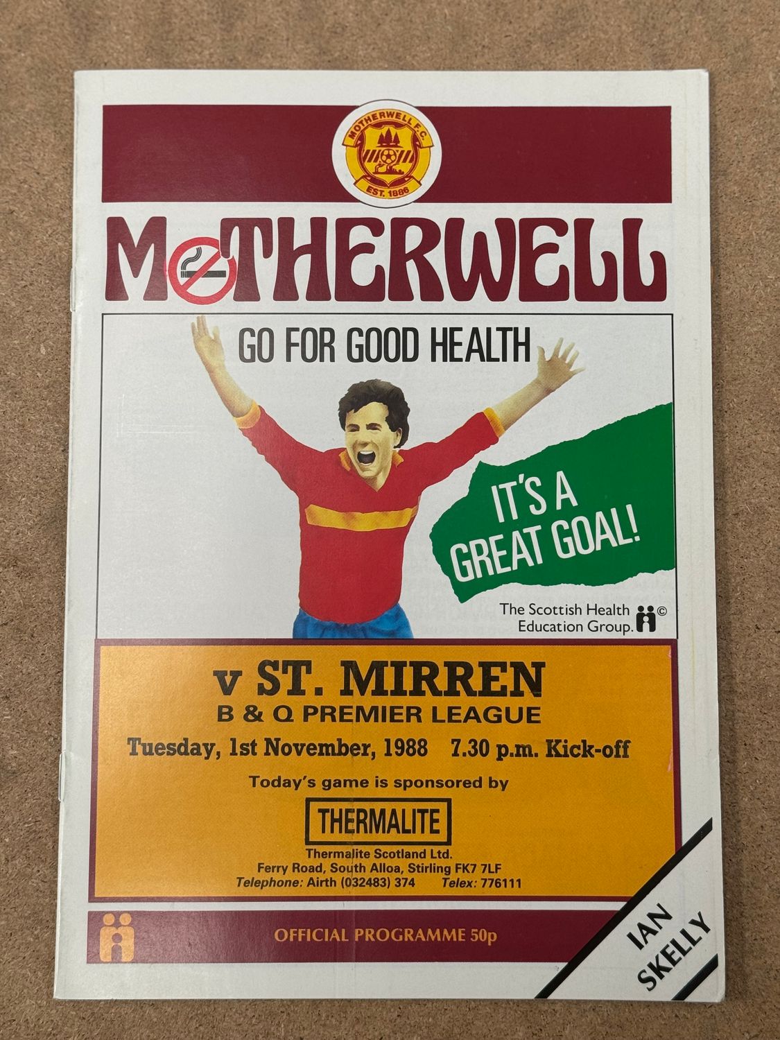 Motherwell v St.Mirren - 1/11/88