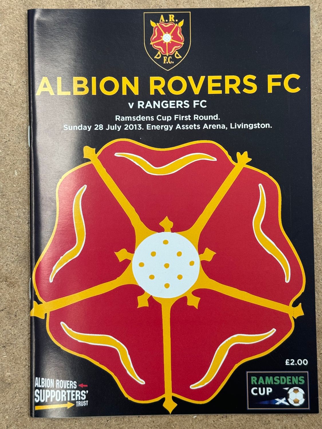 Albion Rovers v Rangers - 28/7/13