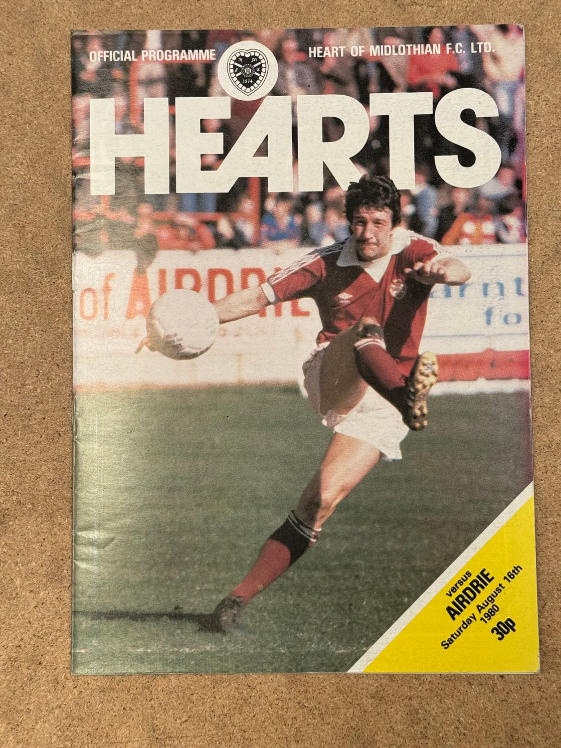 Hearts v Airdrieonians - 16/8/80