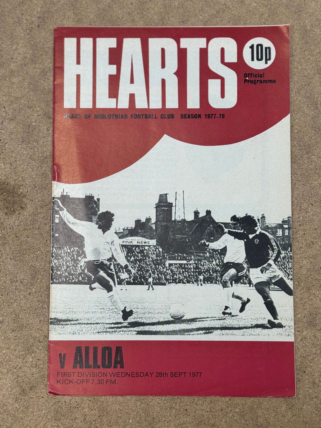 Hearts v Alloa Athletic - 28/9/77