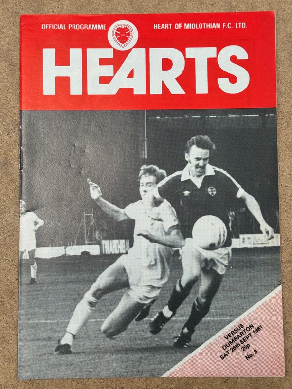 Hearts v Dundee - 26/9/81