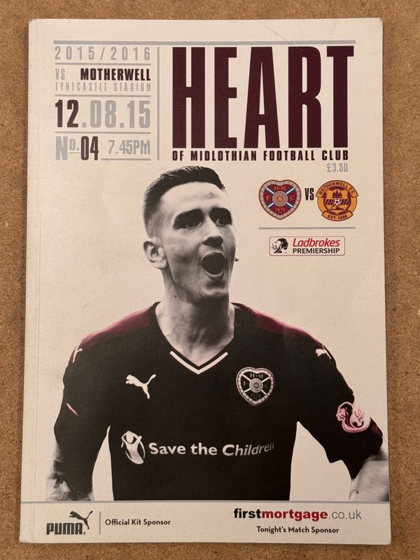 Hearts v Motherwell - 12/8/15