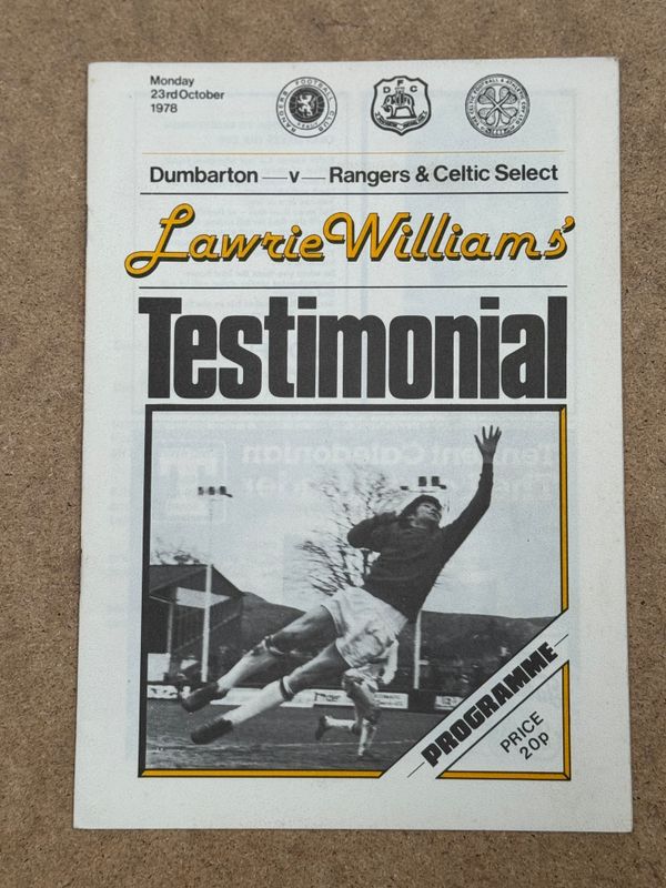 Lawrie Williams Testimonial - 23/10/78