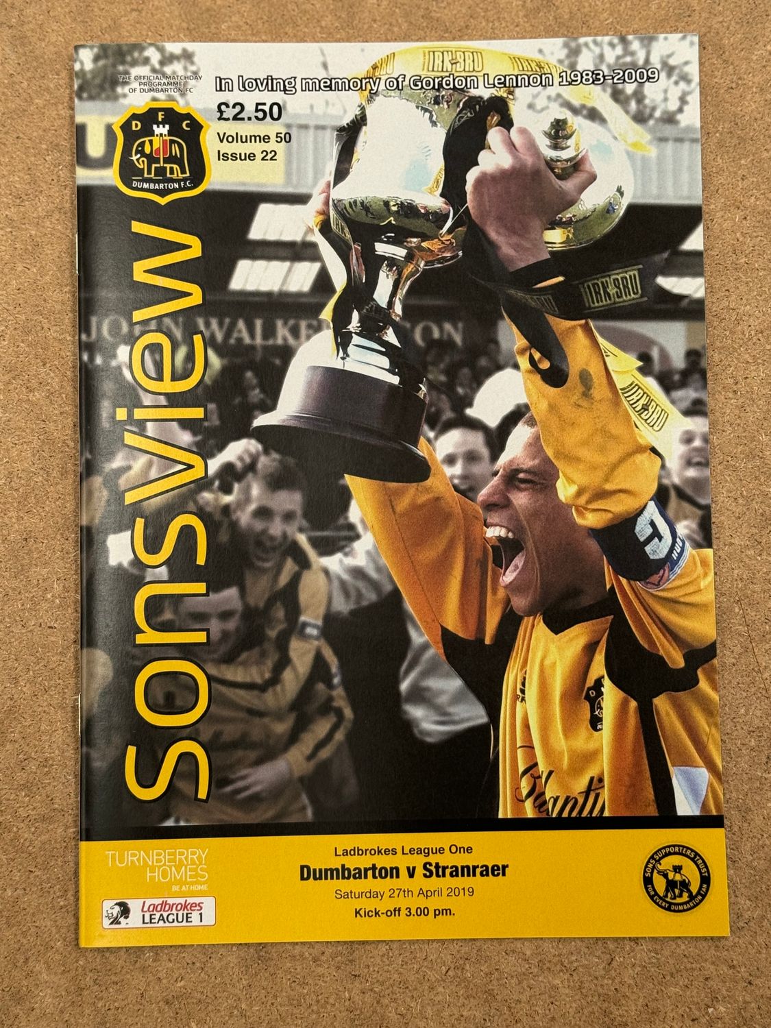 Dumbarton v Stranraer - 27/4/19