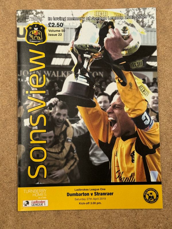 Dumbarton v Stranraer - 27/4/19