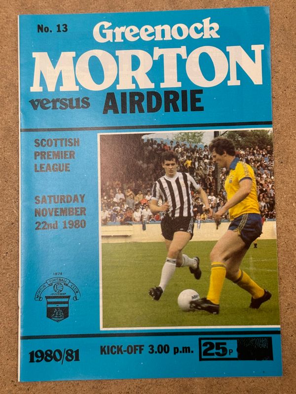 Morton v Airdrie - 22/11/80