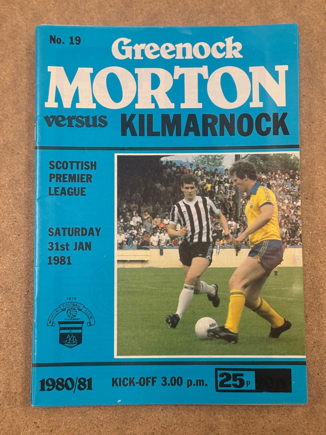 Morton v Kilmarnock - 31/1/81