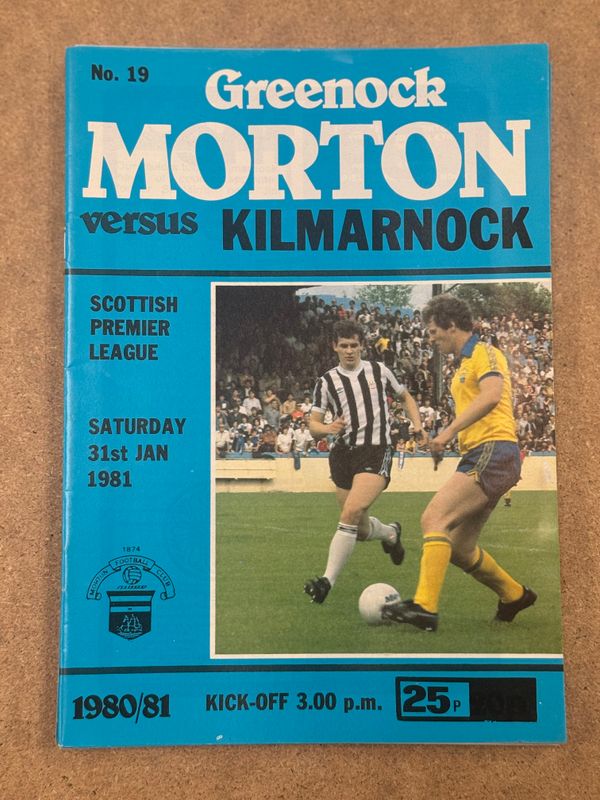 Morton v Kilmarnock - 31/1/81