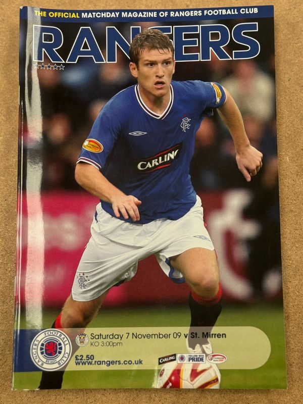 Rangers v St Mirren - 7/11/09