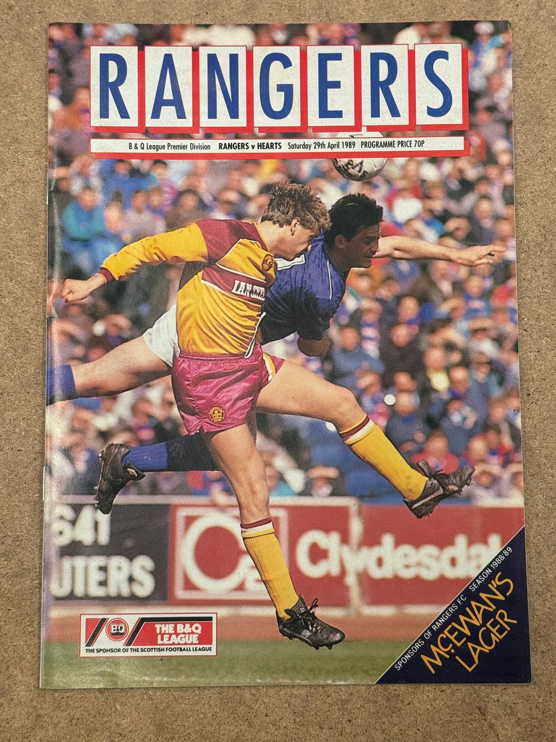 Rangers v Hearts - 29/4/89