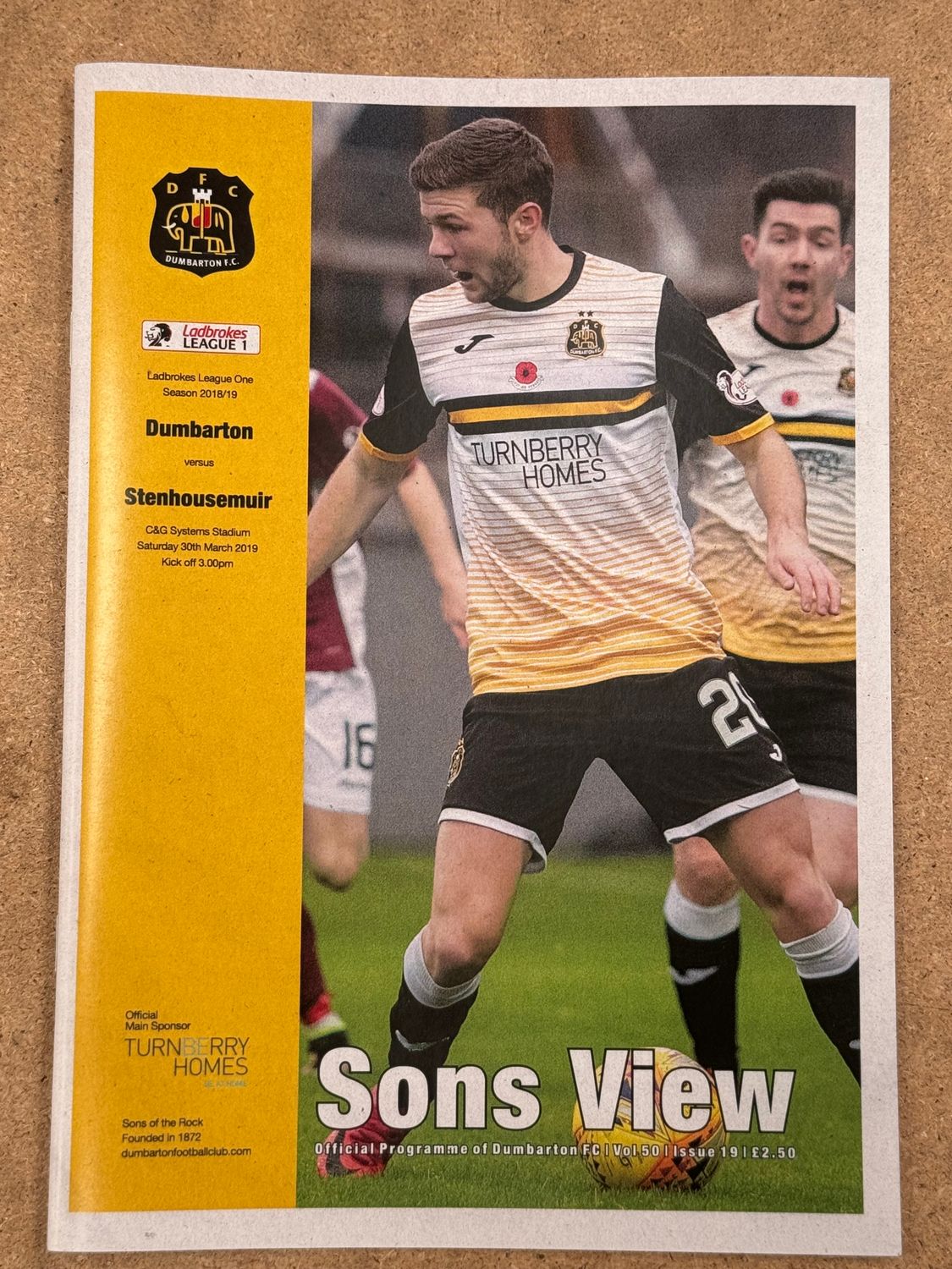 Dumbarton v Stenhousemuir - 30/3/19