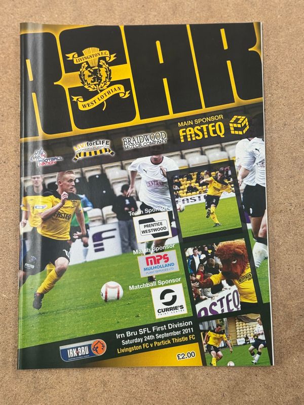 Livingston v Partick Thistle - 24/9/11
