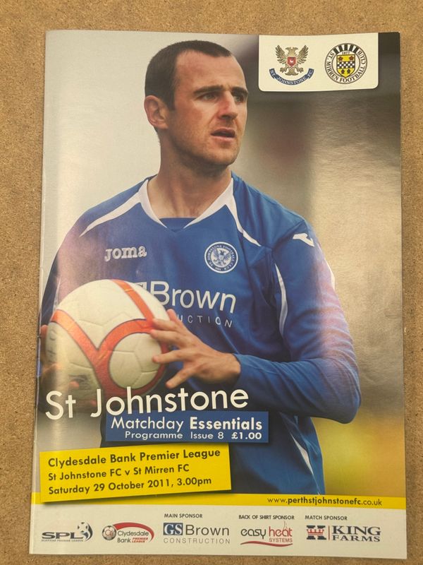 St Johnstone v St Mirren  - 29/10/11