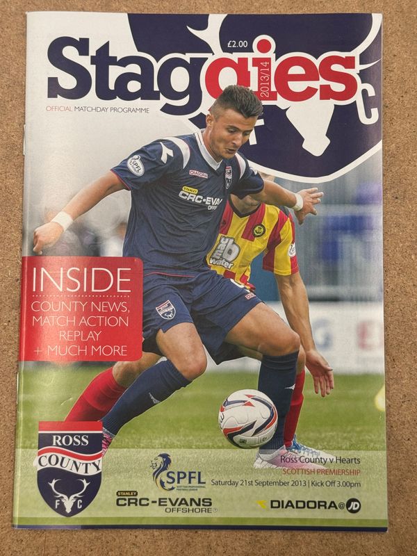 Ross County v Hearts  - 21/9/13