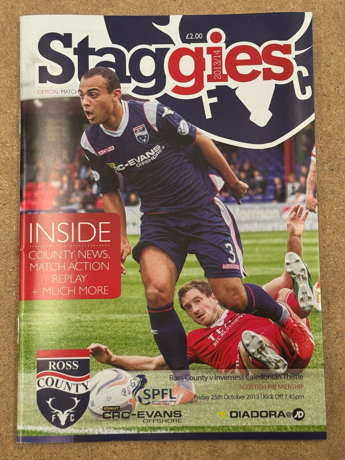 Ross County v Inverness CT  - 25/10/13