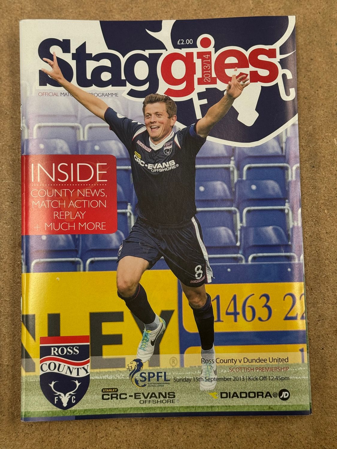 Ross County v  Dundee United - 15/9/13