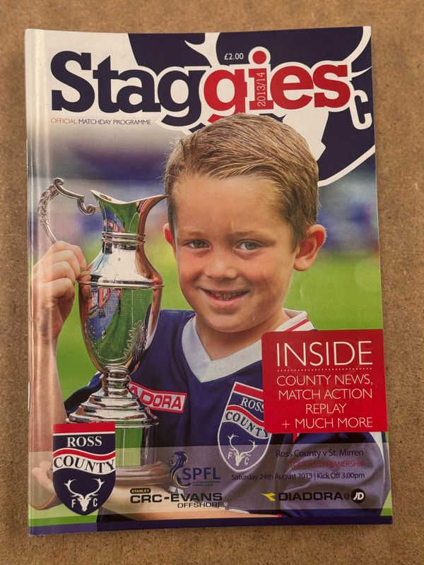 Ross County v  St Mirren - 24/8/13