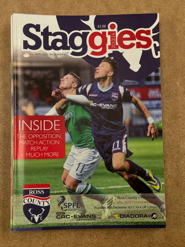 Ross County v Hibernian  - 26/12/13