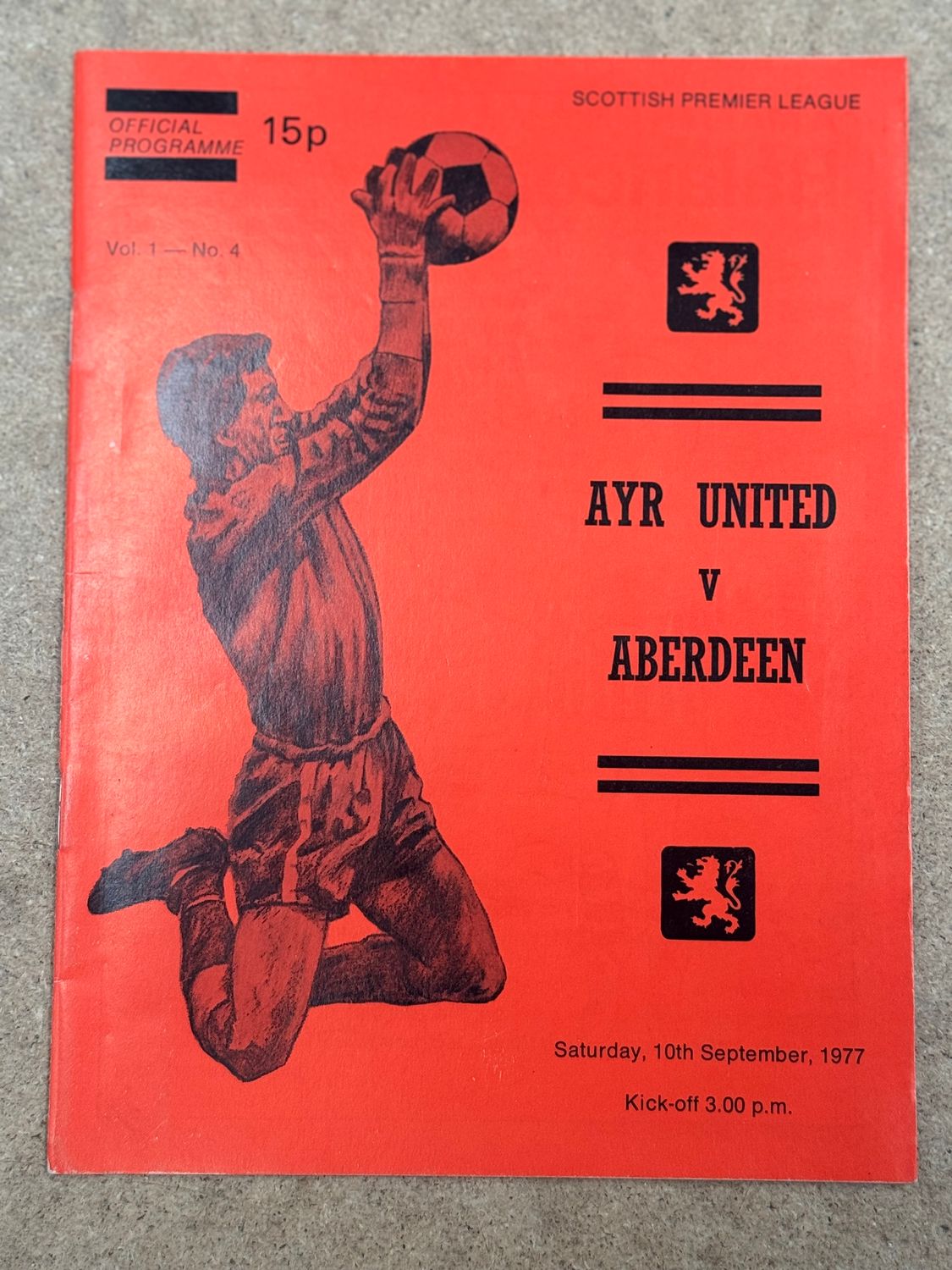 Ayr United v Aberdeen - 10/9/77