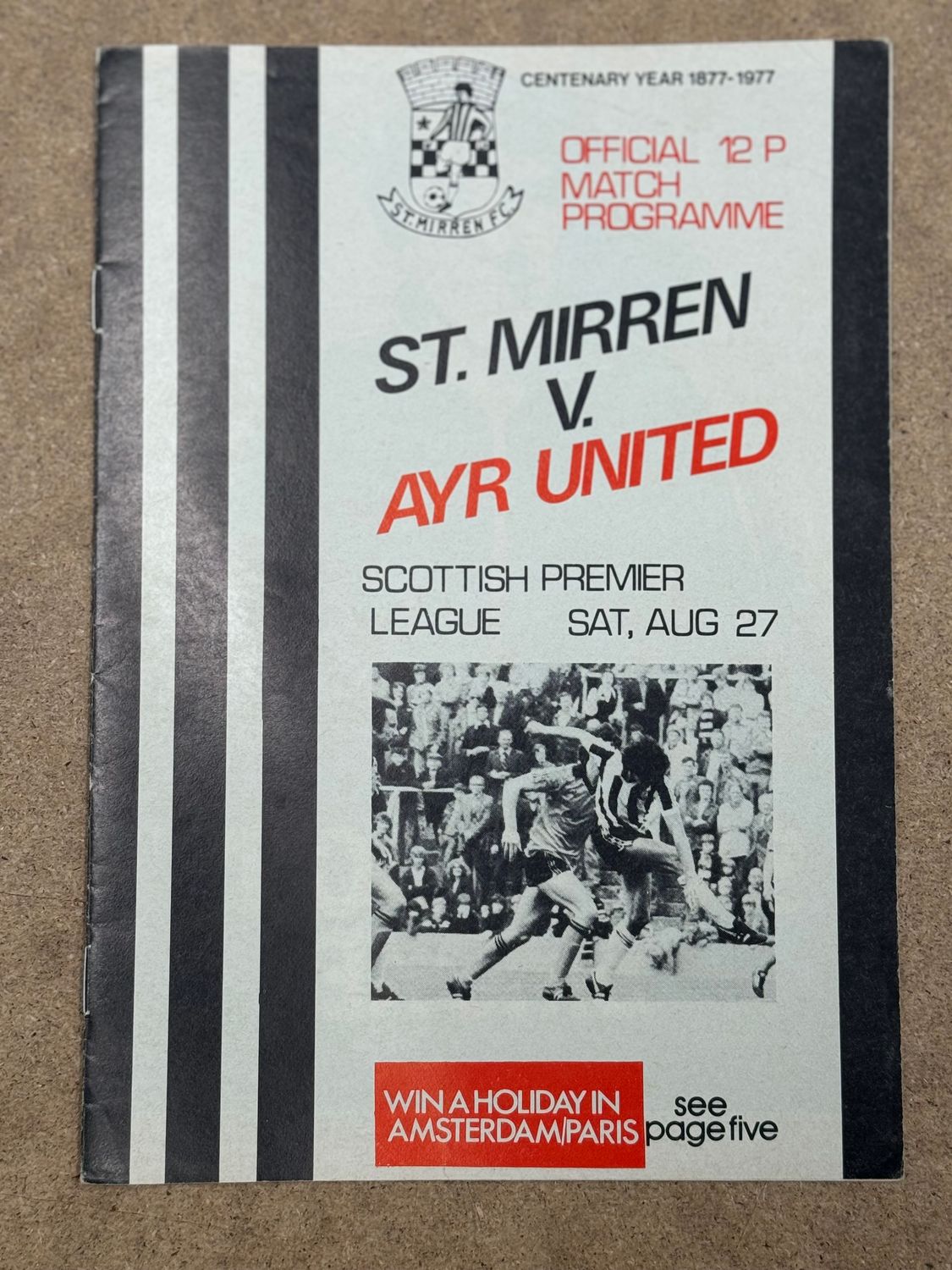 St Mirren v Ayr United - 27/8/77
