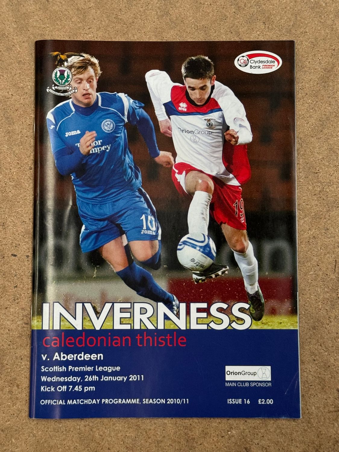 Inverness CT v Aberdeen - 26/1/11