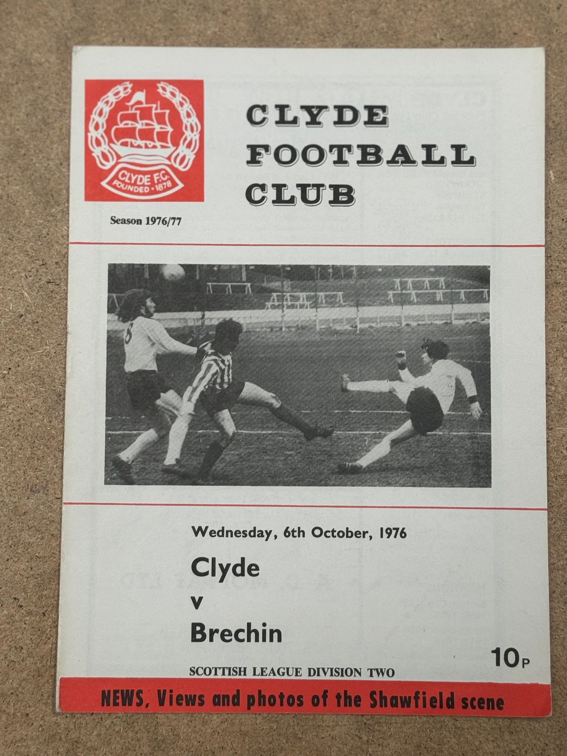 Clyde v Brechin City - 6/10/76