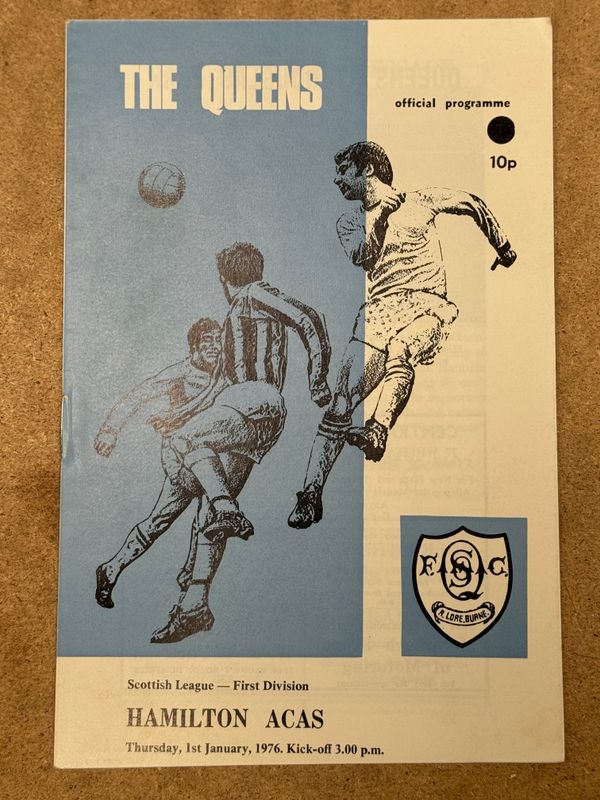 Queen of the South v Hamilton Academical - 1/1/76
