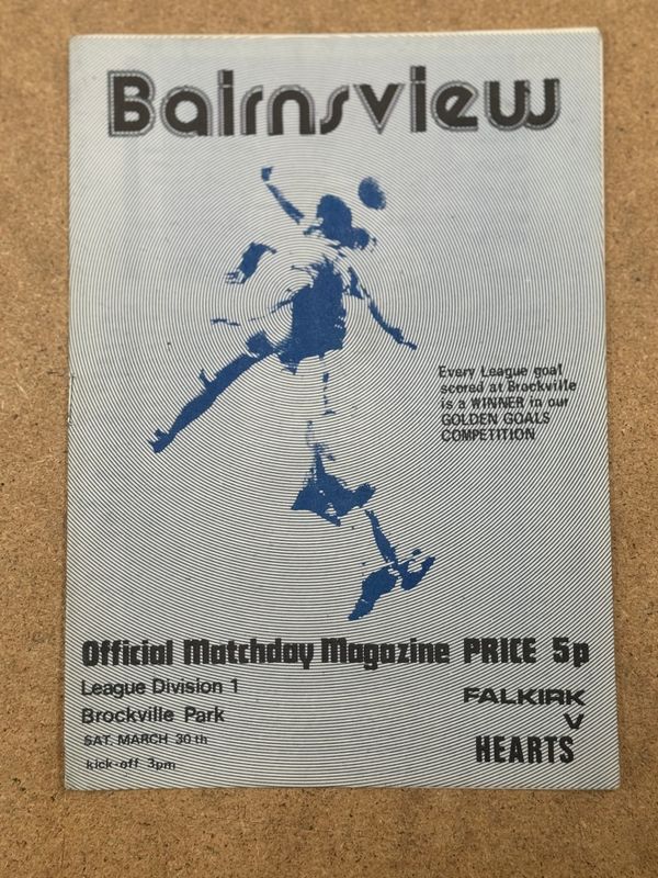 Falkirk v Hearts - 30/3/74