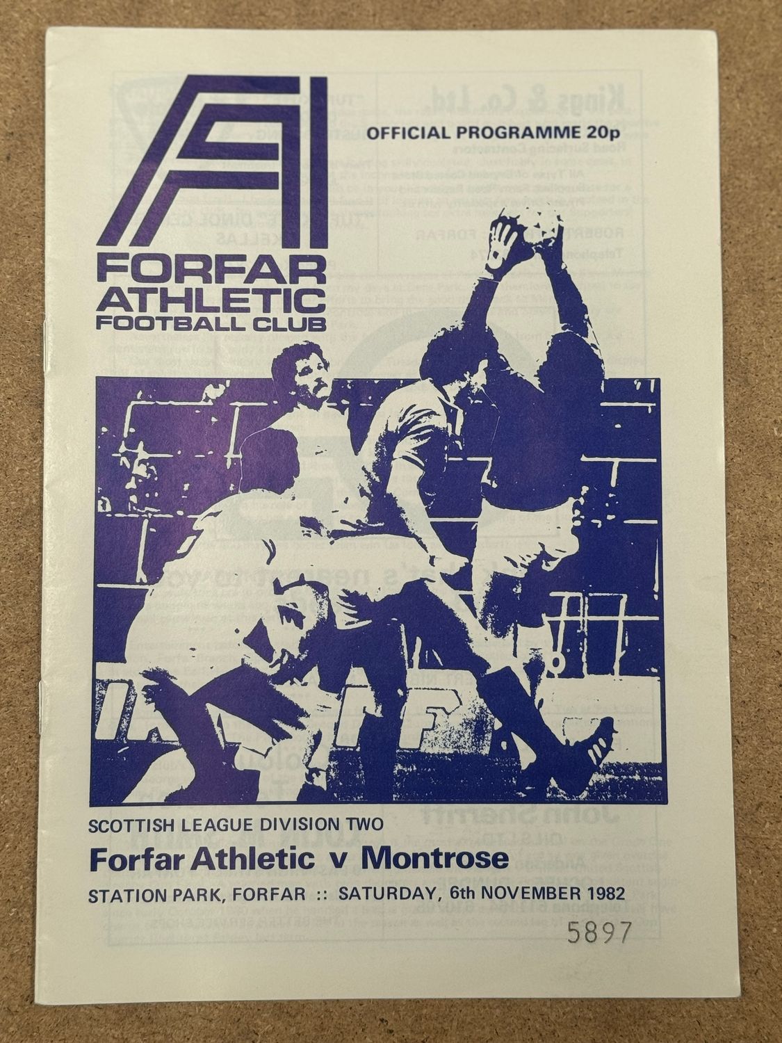 Forfar v Montrose - 6/11/82