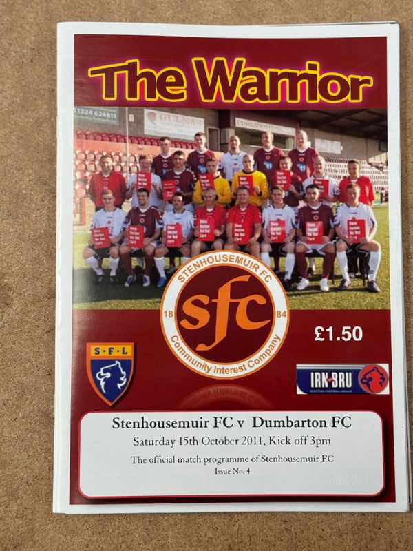 Stenhousemuir v Dumbarton - 15/10/11