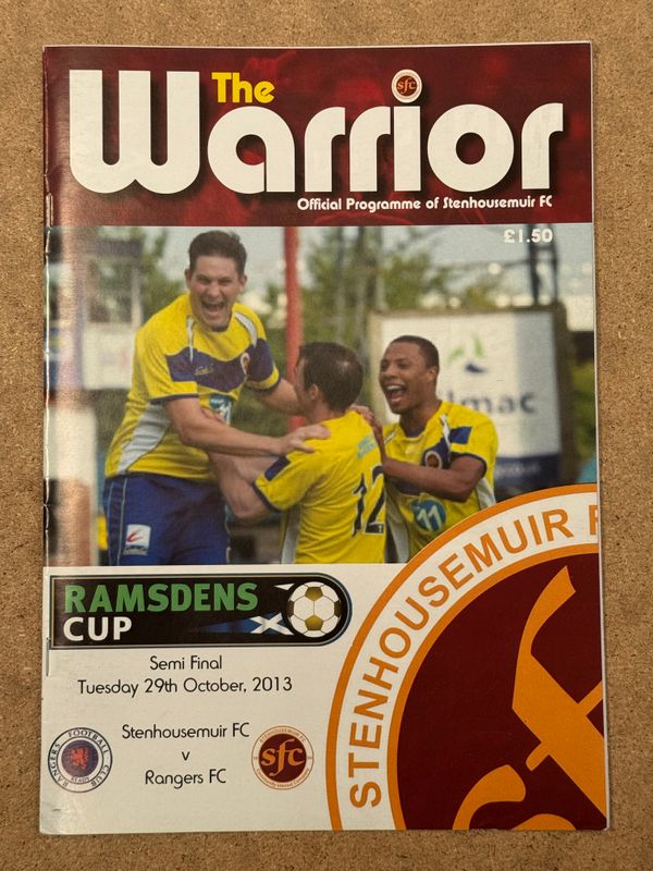 Stenhousemuir v Rangers - 29/10/13