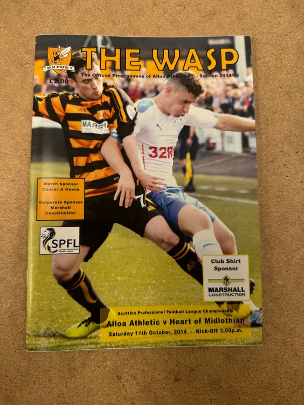 Alloa v Hearts - 11/10/14