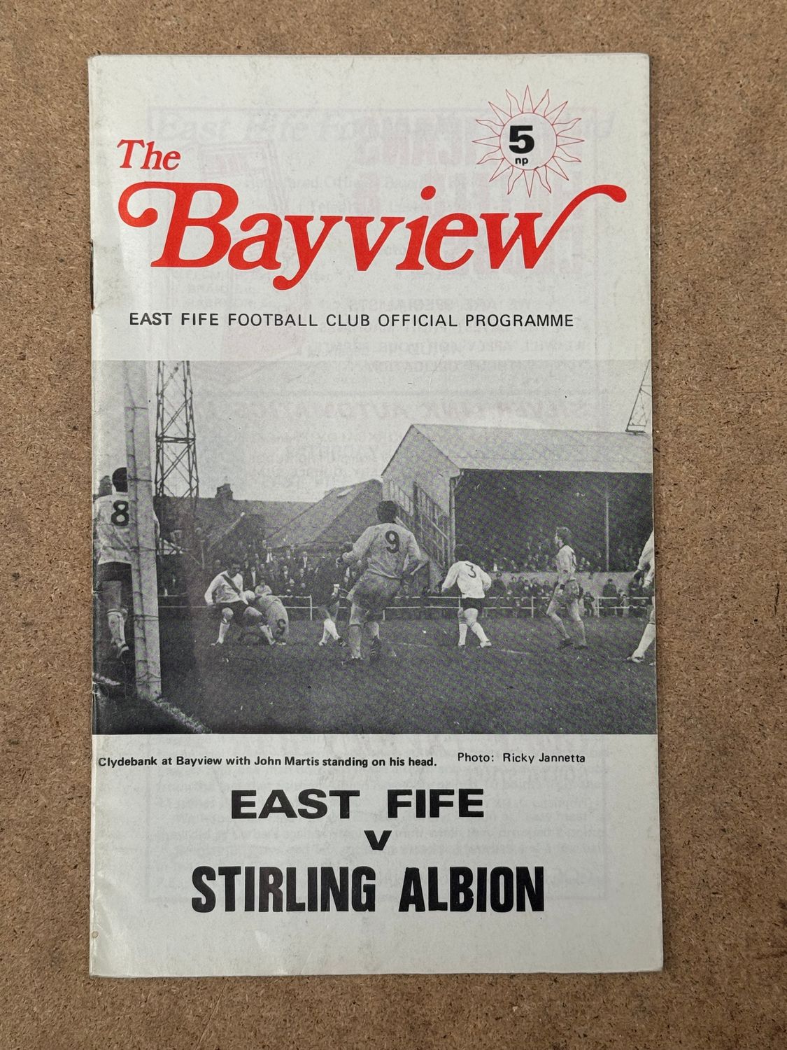 East Fife v Stirling Albion - 7/11/70